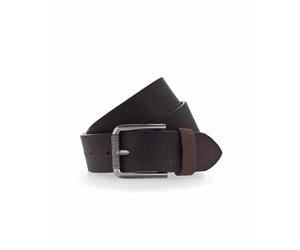 Mustang Herrengürtel mit Struktur in Dunkelbraun 80
