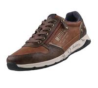 Mustang Shoes Sneaker, mit zusätzlichem Reißverschluss 44 braun Herren Halbschuhe Frühlingsschuhe Sneaker 44 braun