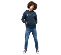 MUSTANG Herren Hoodie Kapuzenpullover Bronson - Regular Fit S - 6XL Blau Schwarz, Größe:XL, Farbe:Carbon 4135