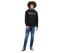 Sweatshirt MUSTANG "Herren Style Bronson", Herren, Gr. 3XL, schwarz, 100% Baumwolle, regular fit, Sweatshirts Sweatshirt (68274552-XXXL) schwarz