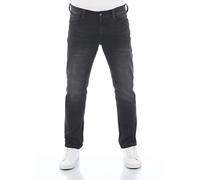 MUSTANG Jeans Herren Stretch lang Real X Oregon Tapered K Stretchhose Jeanshose Sweathose Denim Baumwolle, Größe:W 38 L 32, Farbauswahl:Black Denim (881)