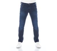 MUSTANG Jeans Herren Stretch lang Real X Oregon Tapered K Stretchhose Jeanshose Sweathose Denim Baumwolle, Größe:W 42 L 34, Farbauswahl:Blue Denim (982)