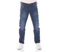 MUSTANG Jeans Herren Stretch lang Real X Oregon Tapered K Stretchhose Jeanshose Sweathose Denim Baumwolle, Größe:W 32 L 36, Farbauswahl: Denim Blue (682)