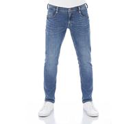 MUSTANG Jeans Herren Stretch Oregon Tapered Fit Jeanshose Hose Denim, Länge:32L, Farbe:Medium Blue Denim (313), Weite:44W
