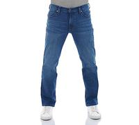 MUSTANG Jeans Herren Stretch Straight Fit Tramper Jeanshose Hose Denim, Farbe:Medium Middle (1014415-5000-582), Größe:30W / 32L