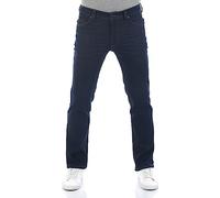 MUSTANG Jeans Herren Stretch Straight Fit Tramper Jeanshose Hose Denim, Farbe:Super Dark (1014412-5000-943), Größe:32W / 34L