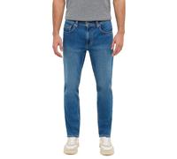 Stretch-Jeans MUSTANG "Style Washington Straight", Herren, Gr. 34, Länge 34, medium middle 14, Denim/Jeans, Obermaterial: 99% Baumwolle, 1% Elasthan, relaxed fit lang, Jeans (24513023-34) medium middl