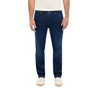 Stretch-Jeans MUSTANG "Style Washington Straight", Herren, Gr. 38, Länge 34, medium schwarz 14, Denim/Jeans, Obermaterial: 99% Baumwolle, 1% Elasthan, Casual, relaxed fit lang, Jeans (24704317-38) med