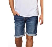 MUSTANG Jeans Shorts Herren Stretch Kurz Regular Fit Chicago Real X Kurze Hosen Sommer Denim Einfarbig Blau w40, Größe:W 40, Farbe:Denim Mid Blue (682)