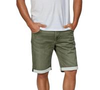 MUSTANG Jeans Shorts Herren Stretch Kurz Regular Fit Chicago Real X Kurze Hosen Sommer Denim Einfarbig, Größe:W 36, Farbe:Ivy Green (1017868-6421)
