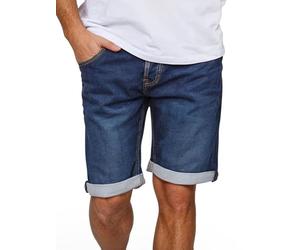 MUSTANG Jeans Shorts Herren Stretch Kurz Regular Fit Chicago Real X Kurze Hosen Sommer Denim Einfarbig Blau w33, Größe:W 33, Farbe:Dark Blue (982)