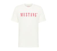 Mustang T-Shirt Print Austin in Cannoli Cream Färbung S Regular Fit