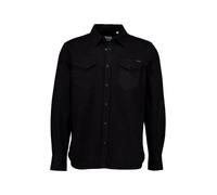 MUSTANG Jeanshemd Herren Regular Fit Langarm Baumwolle schwarz, 3XL