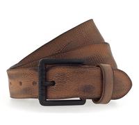 Mustang Gürtel aus Leder mit eckiger Schließe in Cognac 105