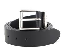 MUSTANG Leather Belt 40mm W120 Black - kürzbar