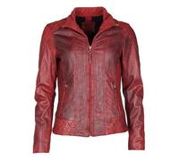 Mustang Leather Damen Jacke MU - W15 - Queensbury Echtleder, Gr. 36 (Herstellergröße: S), Rot (Dark Red 2018)