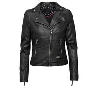 Mustang Leather Damen Mara Jacke, Schwarz (Black 1000), X-Large