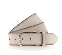MUSTANG Leder Gürtel Women Leather Belt W85 Cream beige