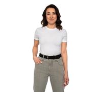 Mustang Ledergürtel aus Velourleder in Schwarz 85