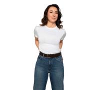 Mustang Ledergürtel aus Vollrindleder in Dunkelbraun 105