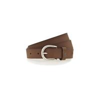 Ledergürtel MUSTANG "Harper", Damen, Gr. 105, braun (cognac), Rindsleder, unifarben, Gürtel Ledergürtel, schmale Form, 2,5 cm breit, aus Rindsleder, mit ovaler Schließe (60093567-105) cognac