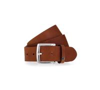 Ledergürtel MUSTANG, Damen, Gr. 95, braun (cognac), Leder, unifarben, casual,klassisch, Gürtel, Mit Druckknopf-Applikation auf der Schlaufe, 4 cm (71491227-95) cognac