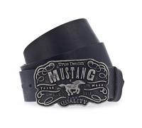 MUSTANG Ledergürtel schwarz