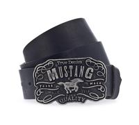 MUSTANG Ledergürtel schwarz