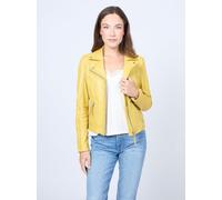 Mustang Lederjacke Damen gelb, M