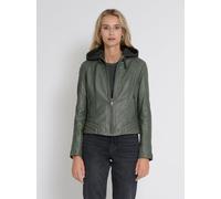 Mustang Lederjacke Damen grün, M