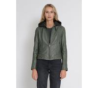 Mustang Lederjacke Damen oliv, M