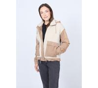 Lederjacke MUSTANG "31022239" Gr. L, grau (taupe) Damen Jacken (23265454-L) taupe