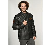 Mustang Lederjacke Herren braun, L