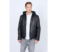 Mustang Lederjacke Herren schwarz, 4XL