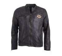 Mustang Lederjacke Herren braun, S