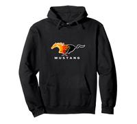 Mustang-Logo mit flammendem Pony-Logo Pullover Hoodie
