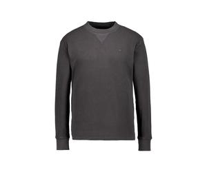 MUSTANG Longsleeve Herren Regular Fit Langarm Rundhals Baumwolle grau, L