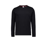 Mustang Langarmshirt Arlington in Schwarz aus Bio Baumwolle S Slim Fit