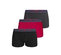MUSTANG Herren Unterhosen Retro Boxer Luan 3er Pack, Farbe:Mehrfarbig, Wäschegröße:XL, Artikel:-427 Black/anthrazit/red