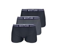 MUSTANG® MUSTANG Herren Retroshorts 3er Pack, Boxershorts, Pants, True Denim, mehrfarbig, M (Gr. Medium) Marine/ Blau/ Marine