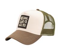 Trucker Cap MUSTANG "Hunter", Herren, grün (olive, varied), Materialmix, mehrfarbig, Caps, Netzeinsatz, Größe individuell verstellbar (10529621-0) olive, varied