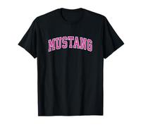 Mustang Oklahoma OK Vintage-Sportdesign, rosafarbenes Design T-Shirt