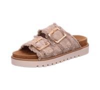 Mustang Plateau Pantoletten für Damen, beige, Größe 37 EU