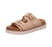 Mustang Plateau Pantoletten für Damen, beige, Größe 42 EU