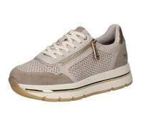 Mustang Plateau Sneaker Damen beige 36