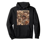 Mustang Players Huddle Vintage Cool School College QB Maskottchen Pullover Hoodie