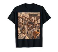 Mustang Players Huddle Vintage Cool School College QB Maskottchen T-Shirt