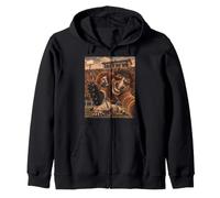 Mustang Running Back RB Selfie Vintage School College Maskottchen Kapuzenjacke