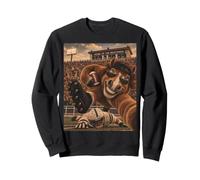 Mustang Running Back RB Selfie Vintage School College Maskottchen Sweatshirt