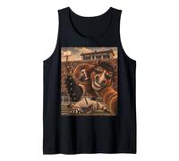 Mustang Running Back RB Selfie Vintage School College Maskottchen Tank Top
